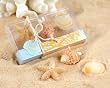Wedding Seaside Beach Candles in Coral Design Gift Box: Wedding Beach Theme Favors