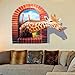 Blazers 18 Wall Decal 3d Cartoon Giraffe Removable Mural Wall Stickers for Kids Children Home and Wall Decor