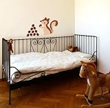 Forwalls Brown Squirrel Removable Wall Decal Stickers