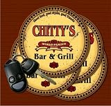CHITTY'S Family Name Bar & Grill Coasters