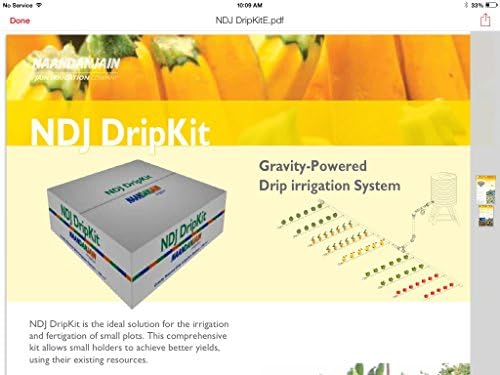 Israel Gravity-Powered Drip water Irrigation Kit System Dripkit-covers 5,382 Sq Ft or 500 Sq Meter. Good for Farming &amp; Gardening