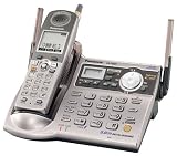 Remanufactured Panasonic KX-TG5571M 5.8 GHz DSS Expandable Cordless Phone with Answering System and Talking Caller ID (Metallic Grey)