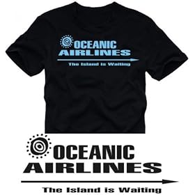 OCEANIC AIRLINES LOST T-SHIRT SCHWARZ/BLAU