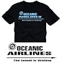 OCEANIC AIRLINES LOST T-SHIRT SCHWARZ/BLAU