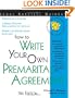 How to Write Your Own Premarital Agreement