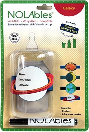 NOLAbls Bottle Labels, Galaxy, 4 Piece