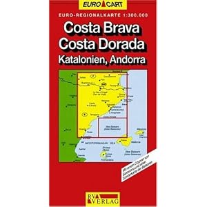 Spain Map: Costa Brava Costa Dorado Catalonia Andorra Sheet 4 (GeoCenter Euro Map) by
