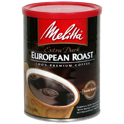 Melitta European Roast Ground Coffee, 10.5-Ounce Cans (Pack of 4)