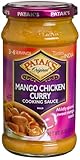 Patak's Mango Chicken Curry Cooking Sauce, Mild, 15-Ounce Glass Jars (Pack of 6)