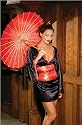Japanese Doll! Costume Includes a Silky Satin Dress and Tapestry Sash (Parasol 9423 sold separate not included) Size Medium/Large in Black