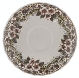 Churchill China Thanksgiving Turkey Multi Colors Tea Saucers, Set of 4
