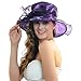 Women Satin Church Christening Derby Kentucky Wedding Formal Party Hat Ss035 (9 Colors)