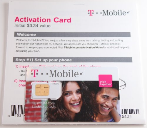 T-Mobile USA SIM Card and Prepaid Activation Kit