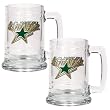 Dallas Stars Nhl 2Pc 15Oz Glass Tankard Set- Primary Logo