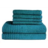 Produkt-Bild: Badet&uuml;cher / G&auml;stet&uuml;cher - Handtuchset "Gallant"- petrol, Qualit&auml;t 565 g/m&sup2;, 2 Badet&uuml;cher / Duscht&uuml;cher 70 x 140 cm und 4 G&auml;stet&uuml;cher 30 x 50 cm, 100 % Baumwolle