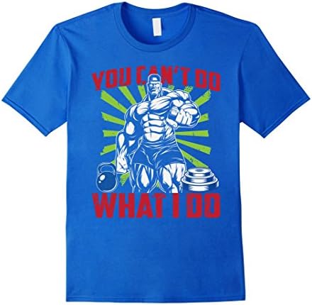 Men's FUNNY BODYBUILDING MOTIVATION T-SHIRT 3XL Royal Blue
