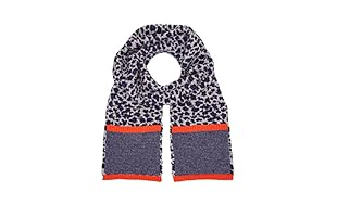Marc by Marc Jacobs Bufanda Lana Lenora Leopard (Gris / Azul)