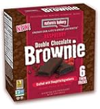 Nature's Bakery Double Chocolate, Raspberry Brownie, 6 Count (Pack of 12)