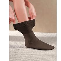 FootSmart Men's / Women's Diabetic Extra-Roomy Crew Socks