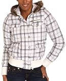 Apparel : Roxy Junior's Bunny Slope Plaid Quilted Bomber