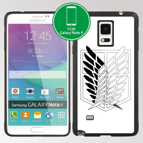 Attack on Titan Manga Anime Comic Samsung Galaxy Note 4 IV TPU case (Black)