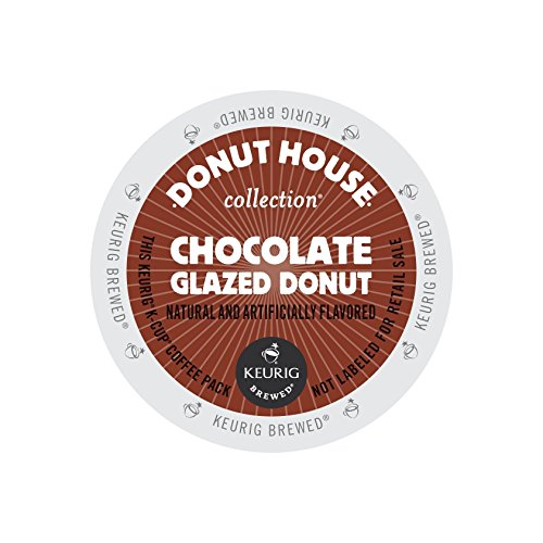 Donut House Collection Coffee, Chocolate Glazed Donut, K-Cup Portion Pack for Keurig K-Cup Brewers (Pack of 48)