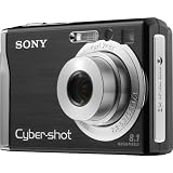 Sony Cybershot DSCW90 8.1MP Digital Camera with 3x Optical Zoom and Super Steady Shot (Black)