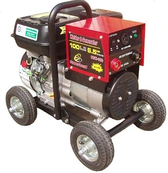 Powerland PDW100 1,000 Watt 6.5 HP OHV 4-Stroke Gas Powered Portable Generator/100 Amp Welder Combo