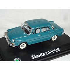 SKODA 1000MB 1000 MB GR�N BLAU 706HQ 1/43 ABREX MODELLAUTO MODELL AUTO