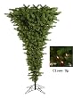 9' Pre-Lit Green Upside Down Artificial Christmas Tree - Clear Dura Lights