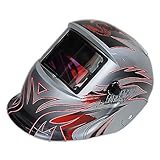 ソーラー充電式 半自動溶接マスク グレー