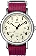 Timex Women's T2N652KW Weekender Fushia Slip Through Strap Watch