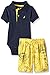 Nautica Baby 2 Piece Bodysuit Short Set, Sport Navy, 0/3 Months