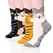 Velice Women's Wool Warm Socks Thick Heavy Thermal Fuzzy Winter Casual Crew Boot Socks-5 Pairs