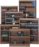 30H Contemporary Wood Veneer Bookcase