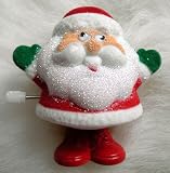 Christmas Russ Berrie Hopping Wind Up Santa Claus