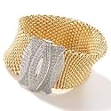 14K Gold 8" 1.52ct Diamond Tessere Bracelet