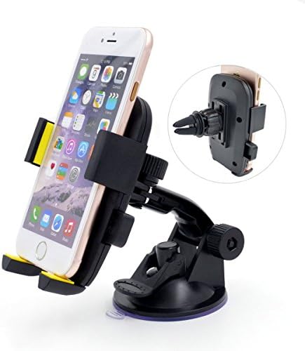 Binfrog 3 in 1 Multifunction Cell Phone Holder Cradle for Car Air Vent , Dashboard , Windshield , Desk and Wall (C2X2CY)