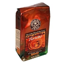 TheCoffee Bean & Tea Leaf, Hand-Roasted, Medium Roast, Colombia Ground Coffee, 12-Ounce Bags (Pack of 2)