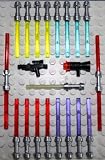 51TAHWYveRL. SL160  LEGO Star Wars   16 + 2 + 2 LASERSCHWERTER   20 Waffen in der neuen Farbe Black Edition 2011 / 2012