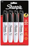 Sharpie Chisel Assorted 4 pack Black