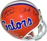 Steve Spurrier and Urban Meyer Florida Gators Dual Autographed Full Size Replica Helmet with Inscriptions
