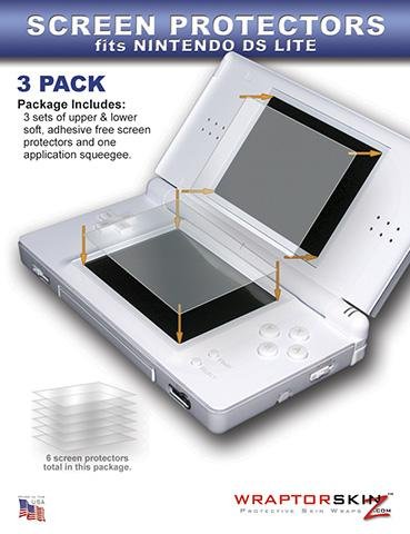 WraptorSkinz Nintendo DS Lite Screen Scratch Protector (3 Pack)