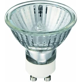 Philips Halogen Light Bulb, 50W, GU10 (Pack of 3)