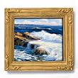 Kennebunkport, Maine 1929 - Gold Frame Magnet with pop-out easel (2-3/4" x 2-1/2")