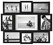 Malden Array Black Plastic 9-Opening Puzzle Collage Picture Frame