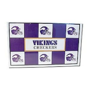 Big League Promotions Minnesota Vikings Versus Green Bay Packers Checkers