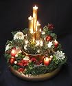 Christmas Santa Lighted Centerpiece