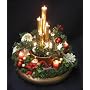 Christmas Santa Lighted Centerpiece