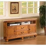 Paris 58" Corner TV Stand in Oak